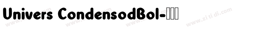 Univers CondensodBol字体转换